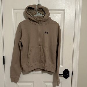 Under Armour Brown Half-Zip Hoodie